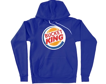 Sudadera con capucha gráfica Bucket King, ideas de regalos de baloncesto, ¡los jóvenes no tienen cuerdas!