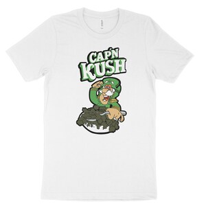 Cap'n Kush T-shirt, presentidéer för cannabis, presentidéer för marijuana bild 4