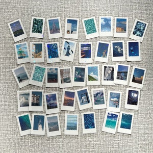 Blue Themed Mini Photograph Stickers, Beach, Sky,  Junk Journal, Planner Stickers, Travel Stickers, Sticker Pack, 40 Pcs (YJC-75-320-01)