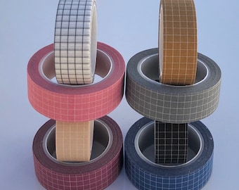 Grid Washi Tape, Scrapbooking Supplies, Journal Supplies, Penpal Supplies