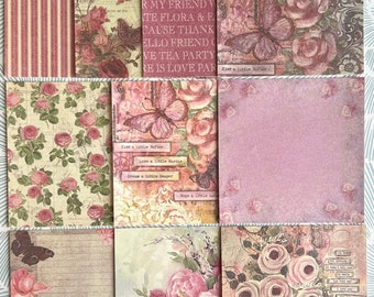 Background Collage Papers, Junk Journal Papers, Scrapbook Supplies, Assorted Paper, Junk Journal Ephemera (QLT-090-072)