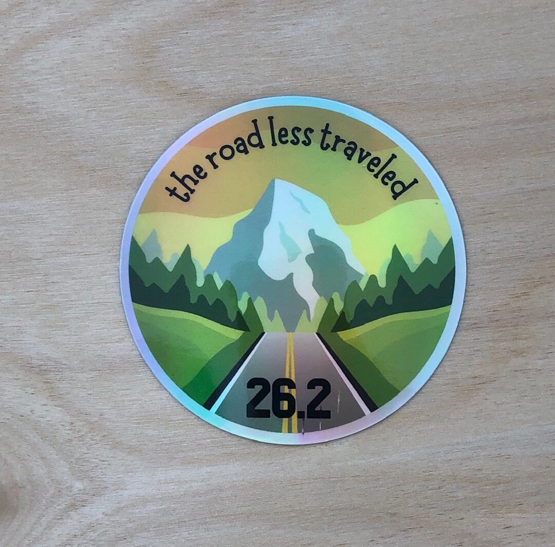 Marathon Runner Sticker, Holographic Motivational Vinyl Sticker ...