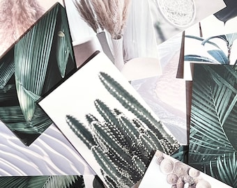 Green Hues Still Life Prints, Plant Postcards, Junk Journal Ephemera, Journal Supplies, Set of 22