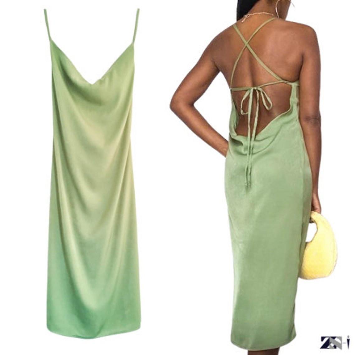 Slip Dress Sewing Pattern Cowl Neck Dress Open Back Dress - Etsy