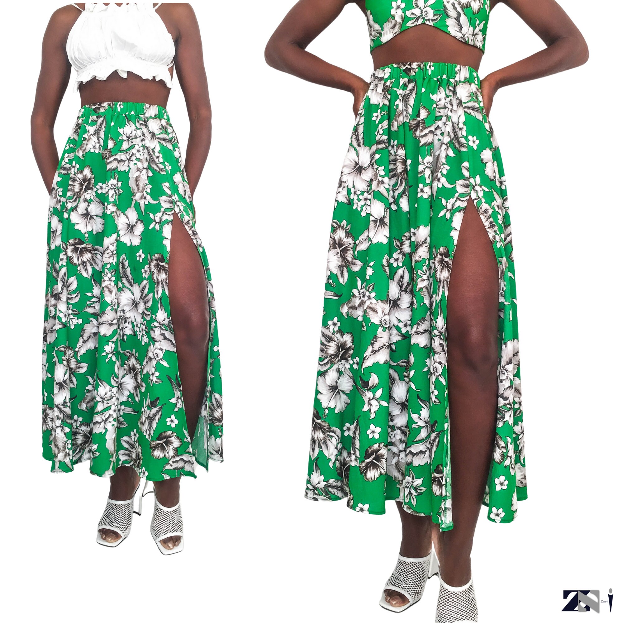 Patroon midi rok sale
