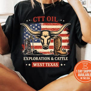 CTT Oil Exploration And Cattle Company Unisex T-Shirt, CTT Oil Landman Tee, West Texas Exploration And Cattle Shirt, Political Protest Tee