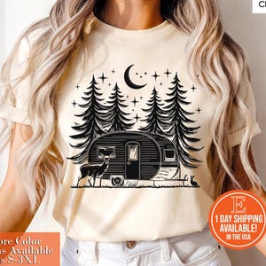 Cute Camping Shirt, Retro Camping T-shirt, Camping Family Matching Tee, Camp Lovers Gift, Camp Lovers Tee