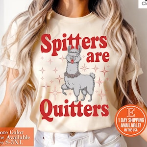 Spitters are Quitters Raunchy TShirt Shirt Roulette gift Adult Humor Tee Funny Gag Gift inappropriate shirts for Girls Trip T-Shirt Exchange