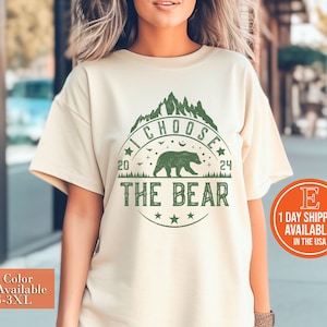 I Choose The Bear Shirt, Gift for Her, Shirt for Women, Man or Bear Shirt, Women&#39;s Bear Choice Shirt, Girlfriend Shirts