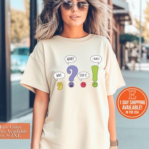 Funny Punctuation Shirt, Funny Grammar Teacher Shirt, Punctuation Mark Shirt, English Teacher Appreciation Gift, Shirt for Teachers