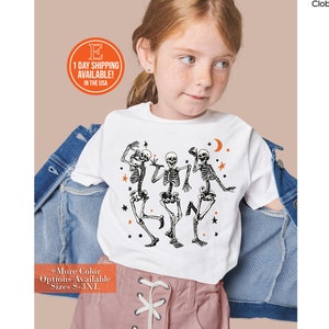 Skeleton Dancing Shirt, Christmas Peace Shirt, Funny Halloween Skeleton Shirt, Dancing Skeletons Dance Challenge Boys Girl Kids Halloween