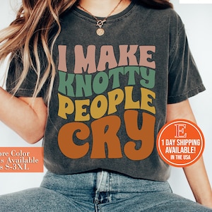 Physical Therapist Gift, I Make Knotty People Cry Shirt, Massage Therapist Shirt, Tension Reliever Tee, Massage Therapist Massotherapist Tee