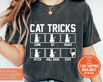 Camiseta "Trucos de Gato", Regalo para Amantes de los Animales, Entrenador de Gatos