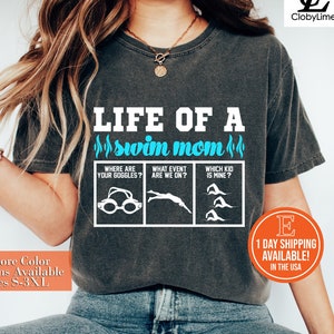 In My Swim Mom Era T-shirt, Swim Mom Shirt, Swim Team Mom Shirt, Swimmer Mom Gift, Swim Meet Shirt, Swim Mom Life, Proud Swim Mom Tee