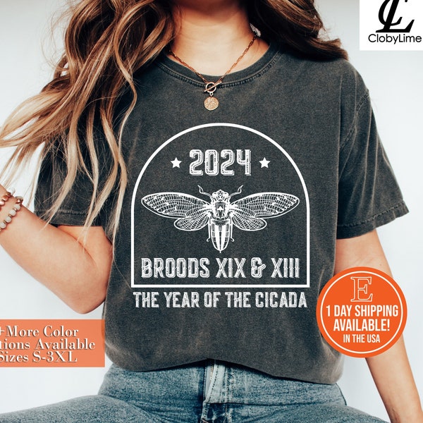 Cicada Shirt, 2024 Cicadas Shirt, Brood XIX, Brood XIII, Insect Shirt, Bug Shirt, Entomology Shirt, Insect Lover Gift, Bug Lover Tee