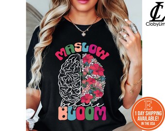 Maslow Before Bloom Sped Teacher Shirt, Psychologist Gift