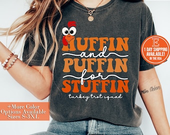 Huffin And Puffin For Stuffin Turkey trot Squad Women Men Kids Shirt Turkey Trot Shirt, Turkey Trot Running Shirt, Funny Turkey Trot Shirts