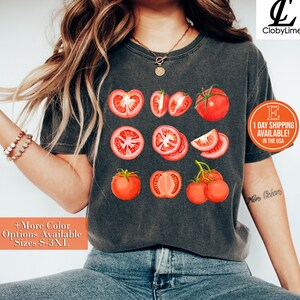 Tomato Kinds and Parsley T-Shirt, Tomato Lovers Gift, Vegetable Gift, Gardening Shirt, Tomato Fan Gift, Tomato Farm Shirt, Fruit Gift
