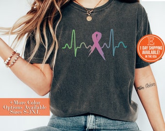 Metastatic Breast Cancer Heartbeat Shirt, Hoodie, Sweatshirt - Breast Cancer Awareness Shirt, Fight Breast Cancer Shirt, Breast Cancer Gift