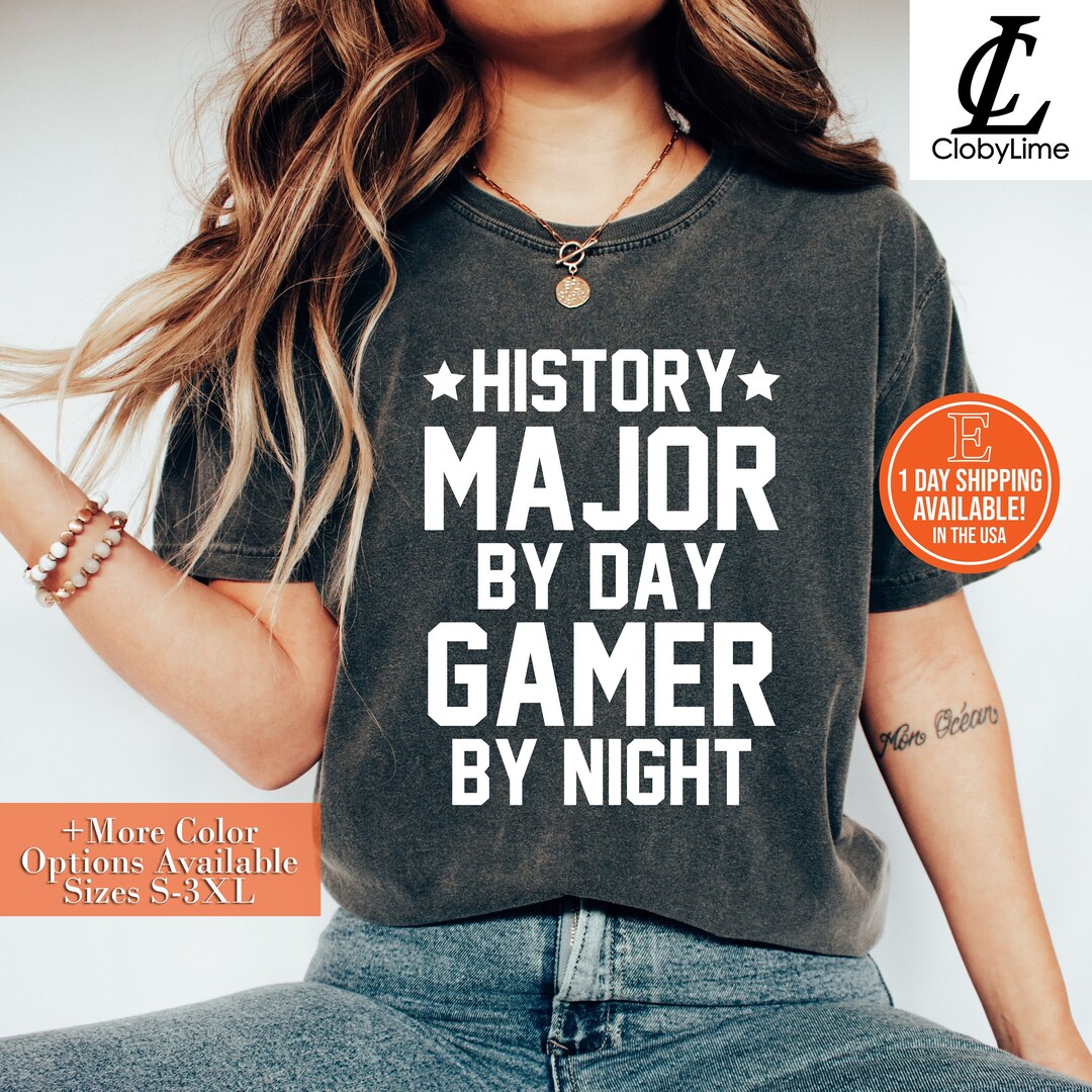 Major Gamer History Major Gamer T-shirt - College Student Gift - Etsy