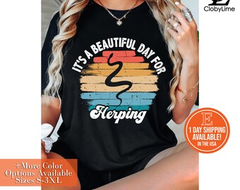 Vintage Herping Shirt: Retro Reptile Lover Unisex Tee