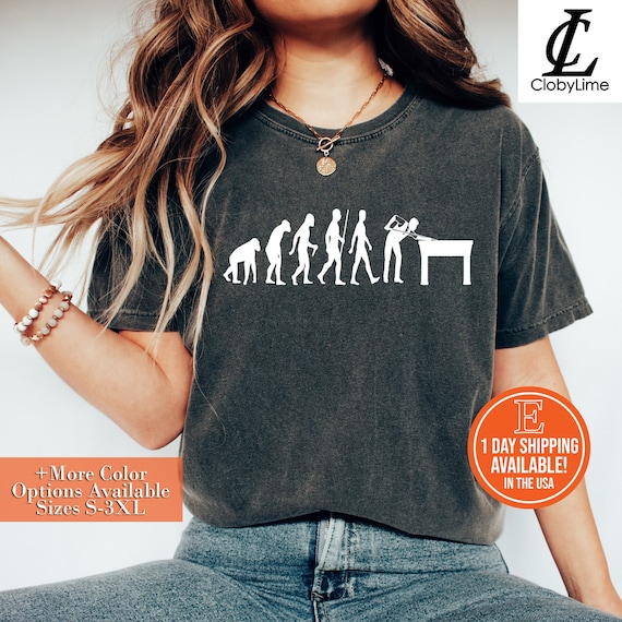 Pool Billiards Evolution T-Shirt Pool Billiards Evolution T-Shirt