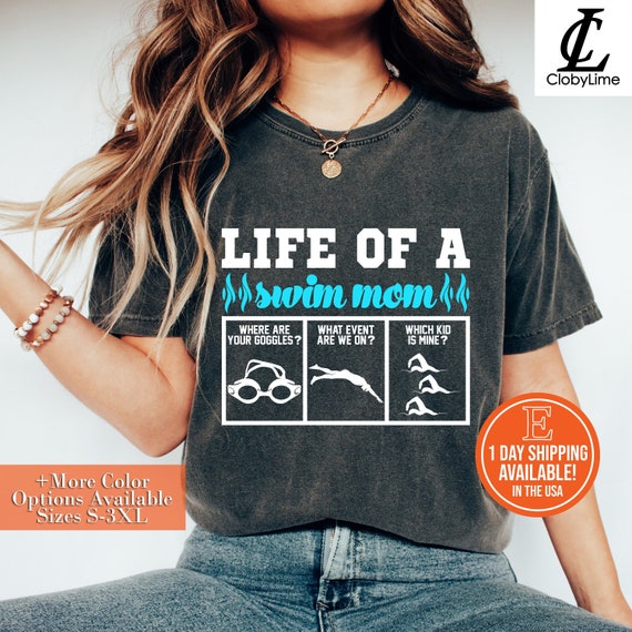 In My Swim Mom Era T-shirt, Swim Mom Shirt, Swim Team Mom Shirt, Swimmer Mom Gift, Swim Meet Shirt, Proud Swim Mom Tee