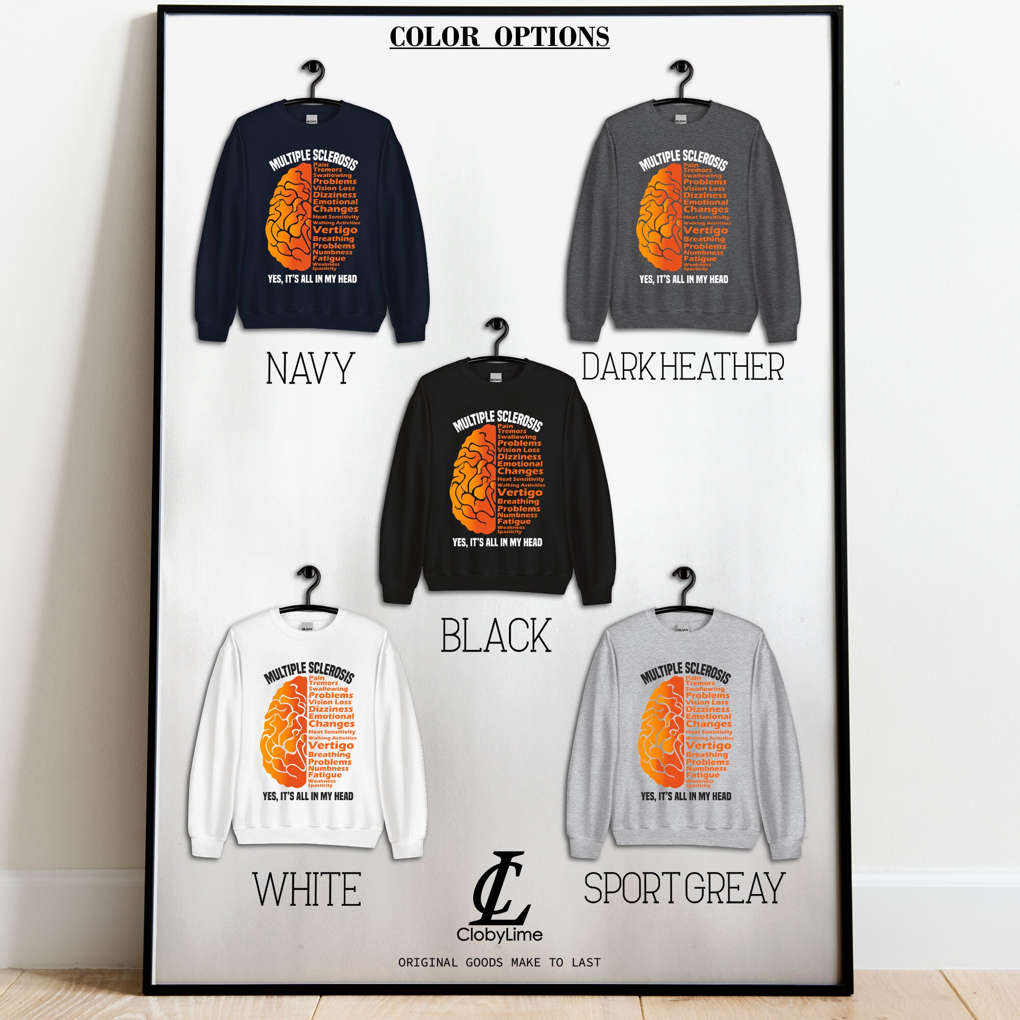 MS Awareness Month Shirt, It's All in My Head Multiple Sclerosis