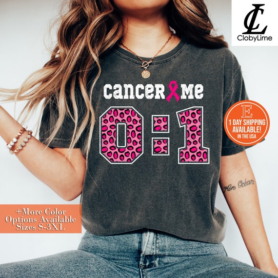 Breast Cancer Survivor T-Shirt Me 1 Cancer 0 Pink Ribbon Breast Cancer Survivor T-Shirt Me 1 Cancer 0 Pink Ribbon