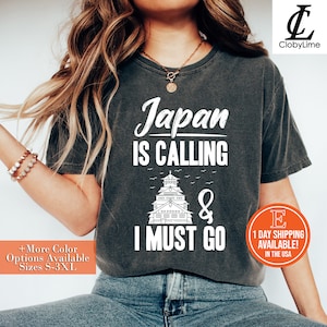 Japan Is Calling And I Must Go Shirt, Hoodie, Sweatshirt, Japan Shirt,  Travel Shirt, Travel To Japan Shirt, Japan Trip, Japanese Gifts
