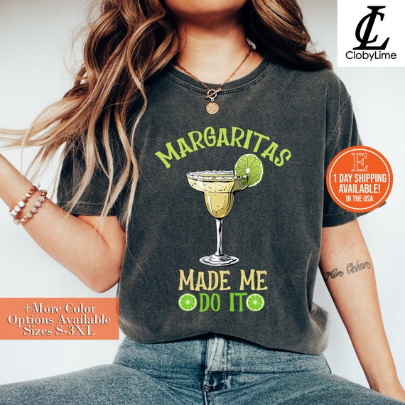 Lemon Margaritas Made Me Do It Humor for Party Drinkers Shirt Hoodie Sweatshirt Lemon Margarita Cocktail Consisting of Tequila Shirt Etsy
