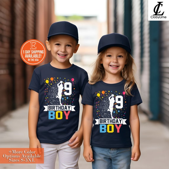 9th Birthday Basketball T-Shirt Funny 9 Years Old Kids Gift 9th Birthday Basketball T-Shirt Funny 9 Years Old Kids Gift