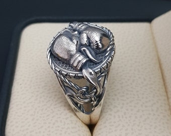 Anello Bagno Argento Pugno Americano, Nocche In Ottone, Skinhead, Hooligan, U - Foto 10