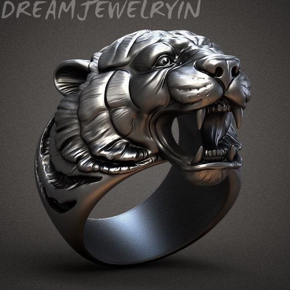 Mens tiger ring deals