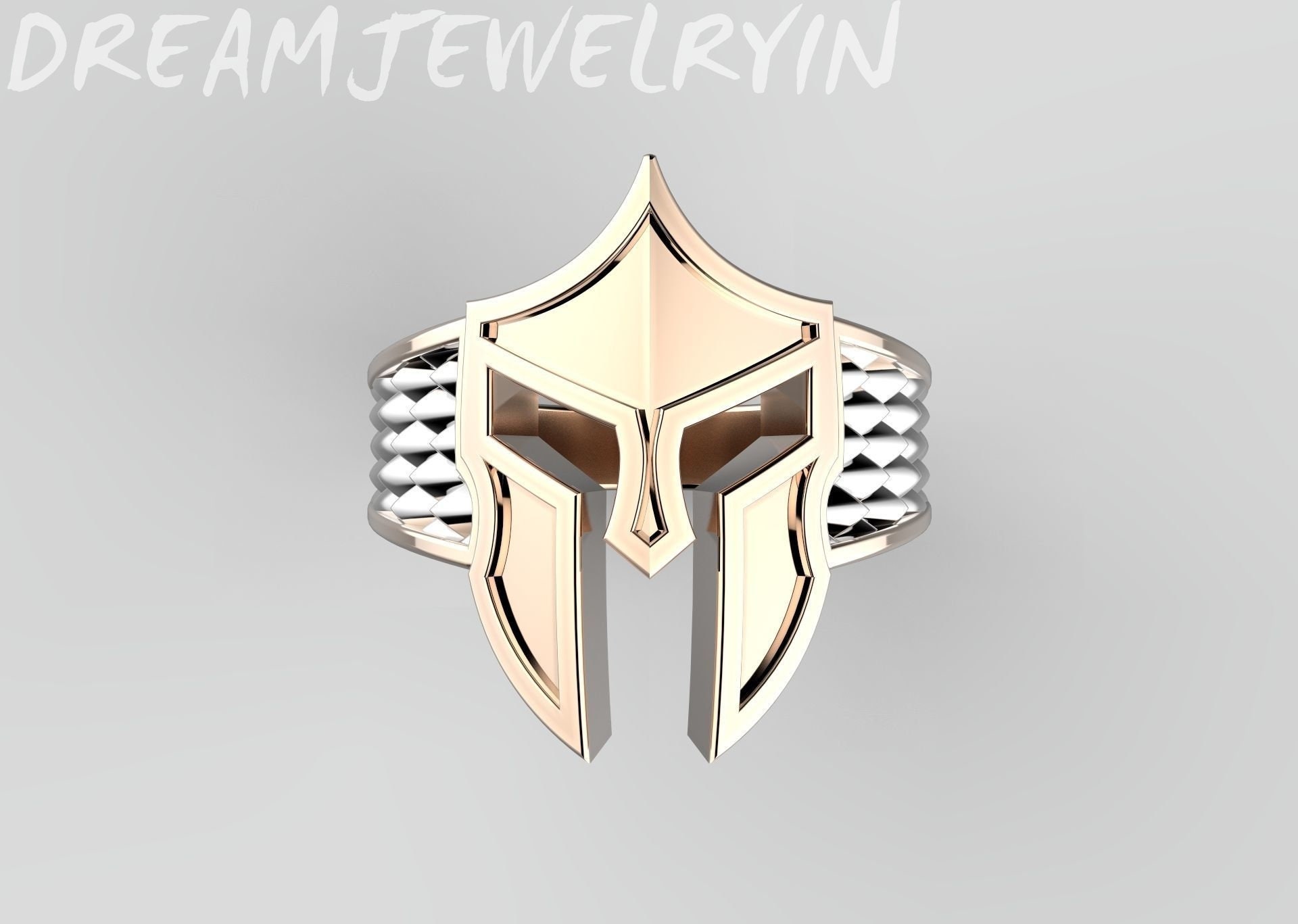 Spartan Helmet Ring, Roman helmet ring, Gladiator's helmet, Warrior helmet, Roman jewelry, 925 sterling silver gladiator ring, Biker ring