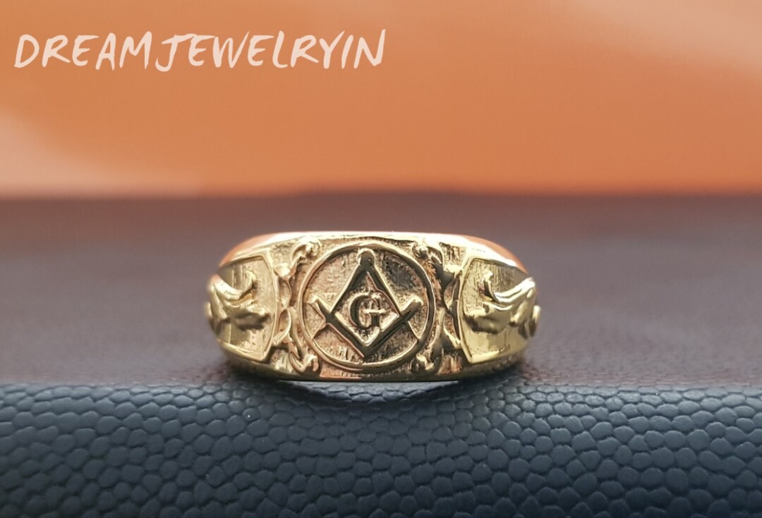 18k Gold Masonic Rings, 10k, 14k Gold Masonic Rings, Freemason Ring