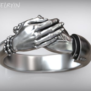 Man and women Hug ring, Man women hand ring, handmade friendship ring, love ring, hands ring, cuddle ring, girlfriend gift, boyfriend gift.