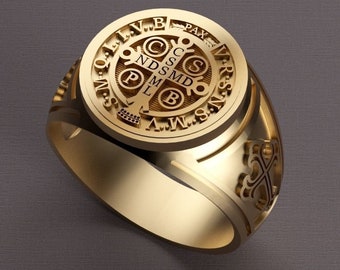 St benedict cross ring deals