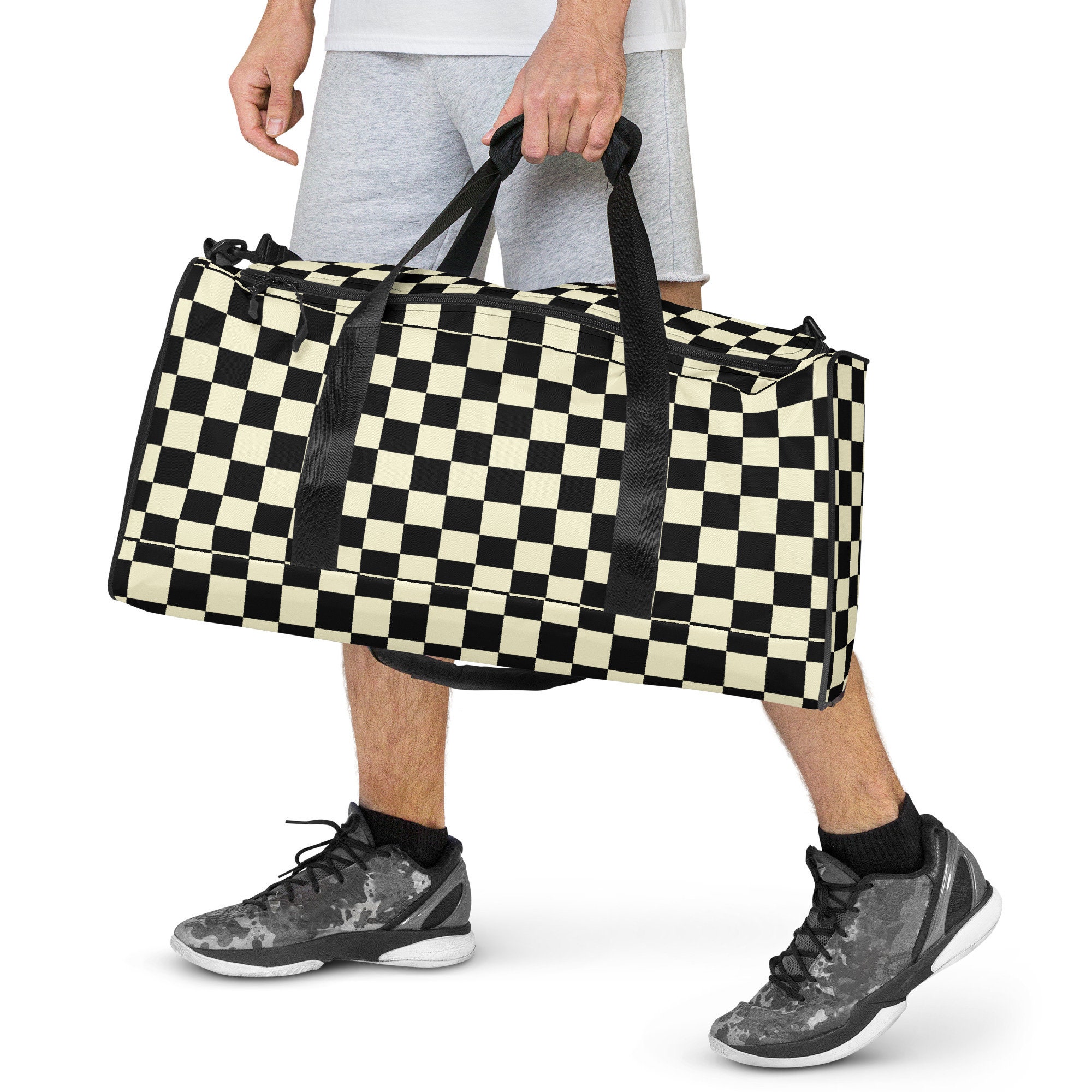 Black and White Checkerboard Vans 