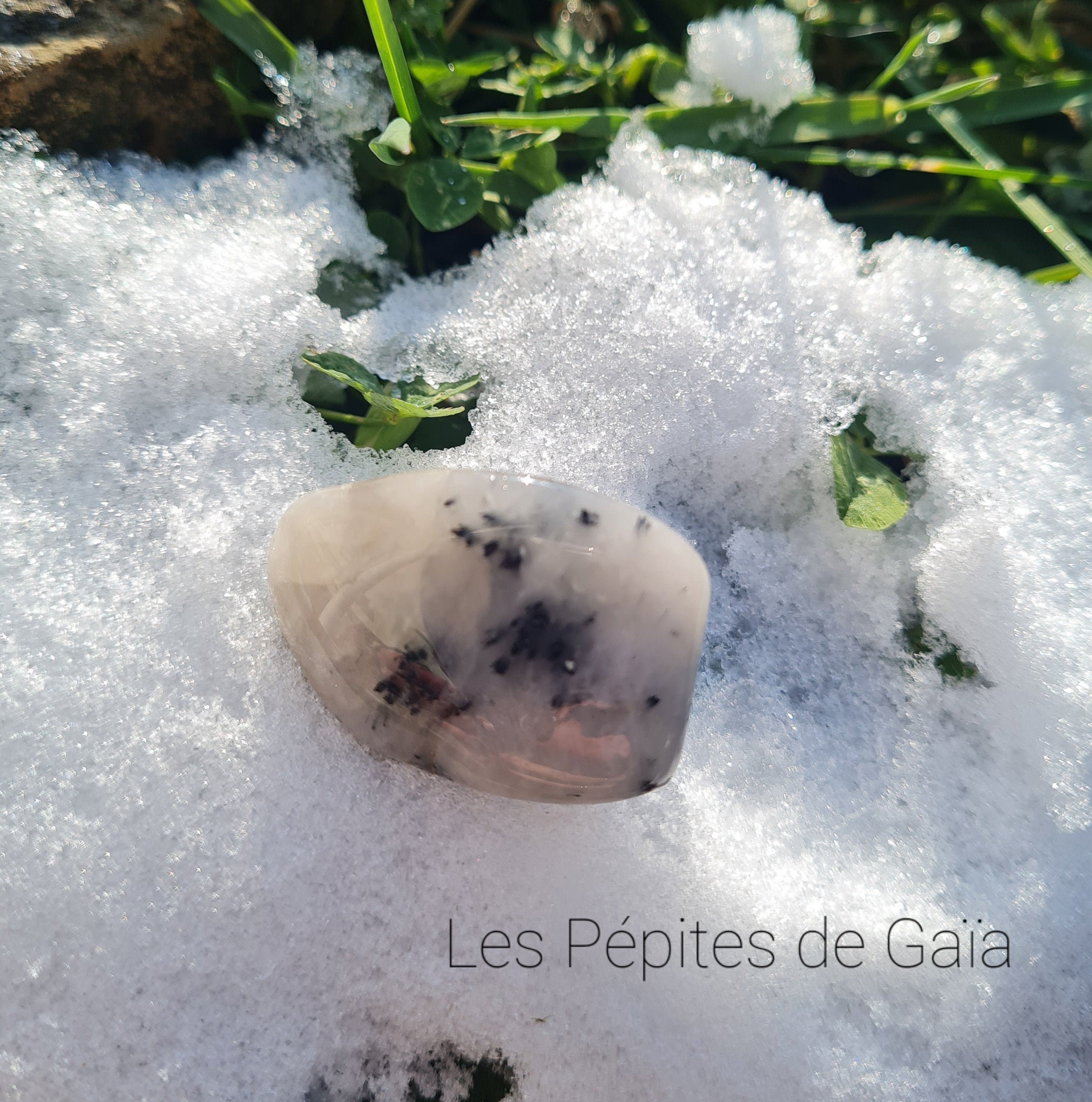 Pierre Roulée Quartz Tourmaline