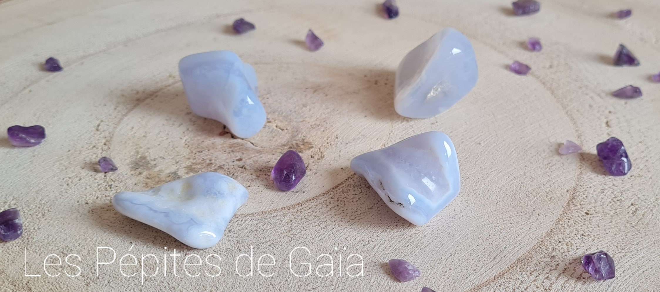 Pierre Roulée Calcédoine Petite