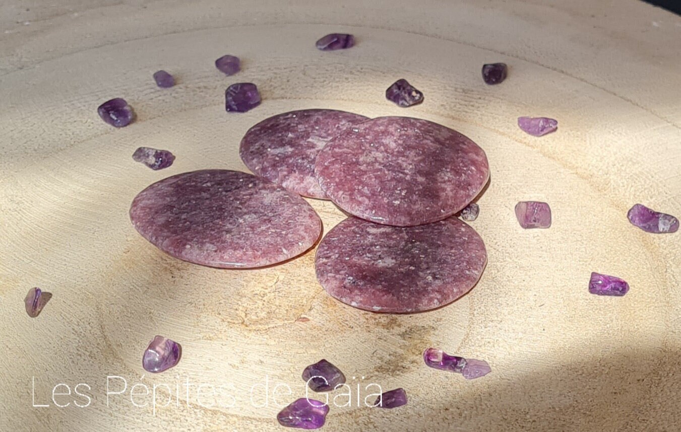 Galet Lépidolite