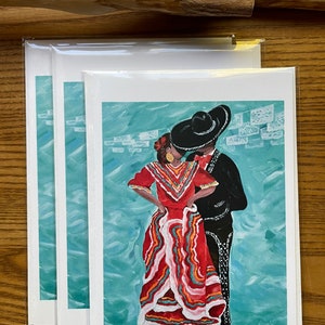 Greeting Cards Ballet Folklorico Jalisco Couple