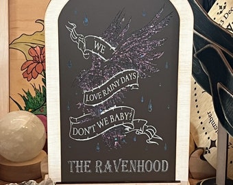 Houten kandelaar Ravenhood - officieel gelicentieerd plankdecor