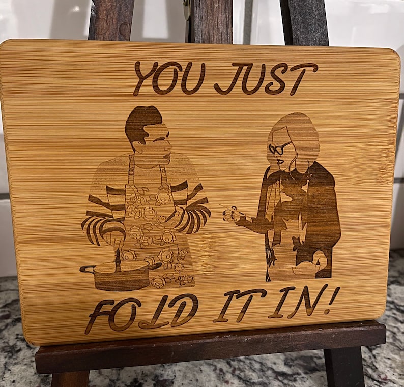 8x6 You just Fold it in cutting serving board