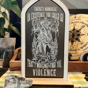 Officially licensed Fourth Wing there’s nowhere in existence wooden candle holder/ decor bookshelf display
