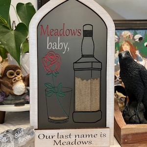 Officially licensed Cat and Mouse duet / Haunting Adeline Hunting Adeline wooden candle holder/ decor bookshelf display.