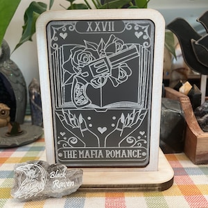 The Mafia Romance Bookish bookshelf decor / candle holder.
