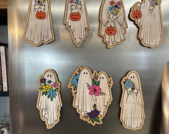 You choose Hand painted magnet inlay ghost magnets.
