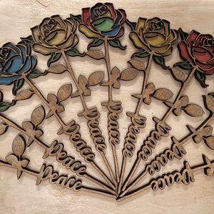 You choose wooden flower!